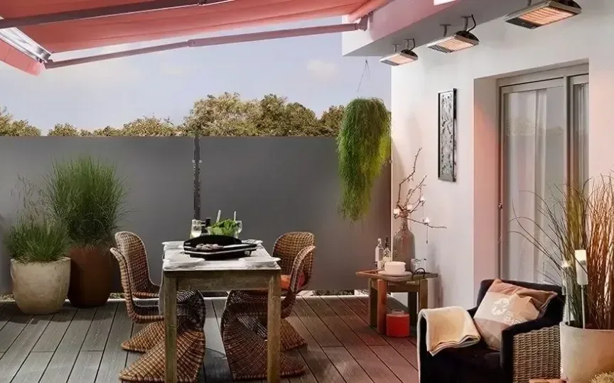 Strålningsradiator, principen för uppvärmning