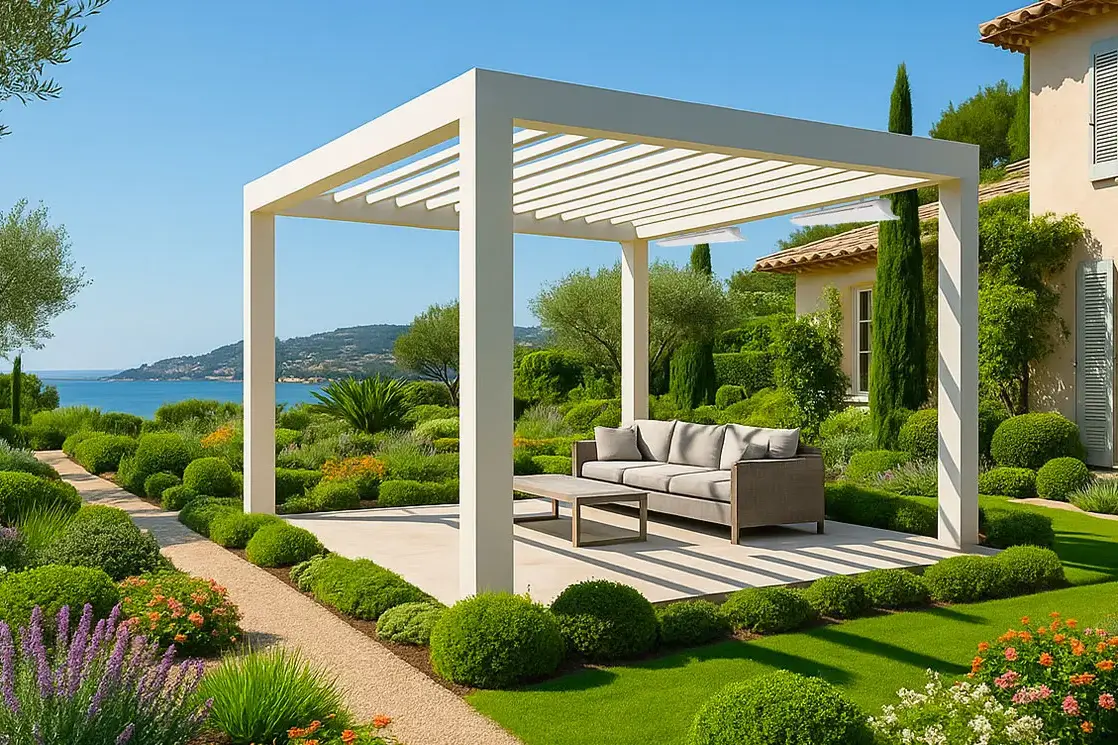 Stralingsverwarming voor pergola: thermisch comfort buiten, het hele jaar door