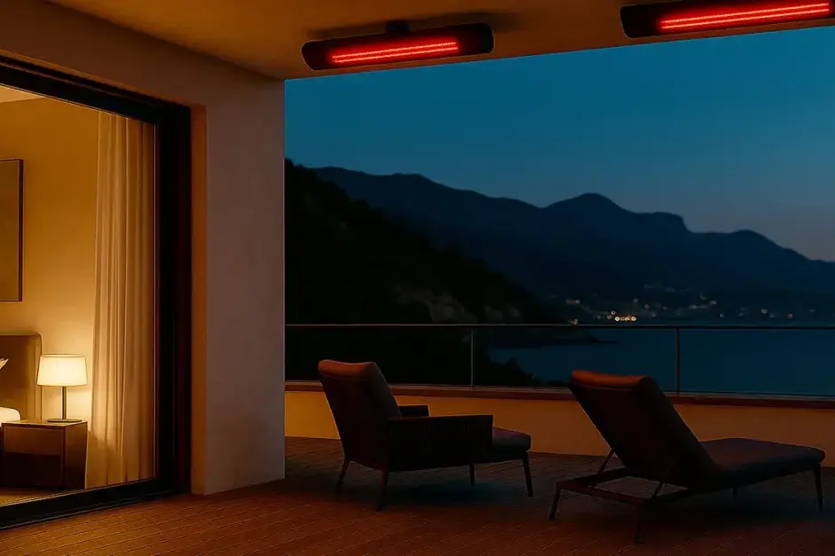 Stralingsverwarming voor hotels: eersteklas comfort buitenshuis
