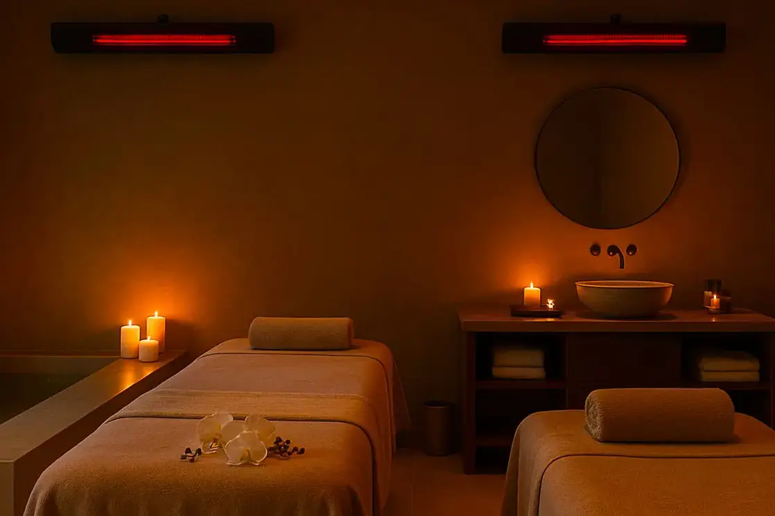 Strahlungsheizung für Solarium und Nordic Spa: thermischer Komfort im Außenbereich