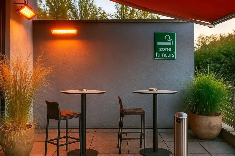 Radiant Heating for Outdoor Smoking Areas