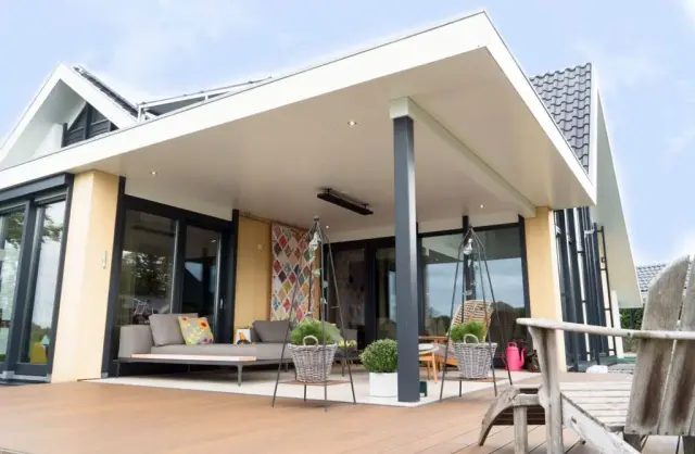 Heatstrip Design All Black 3600W stralingsverwarming voor terras en pergola