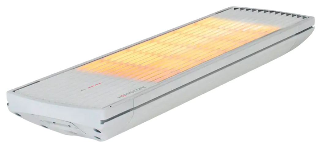 Chauffage Heatscope Spot 2200W Blanc télécommande infrarouge design terrasse Chauffage Heatscope Spot 2200W Blanc télécommande infrarouge design terrasse
