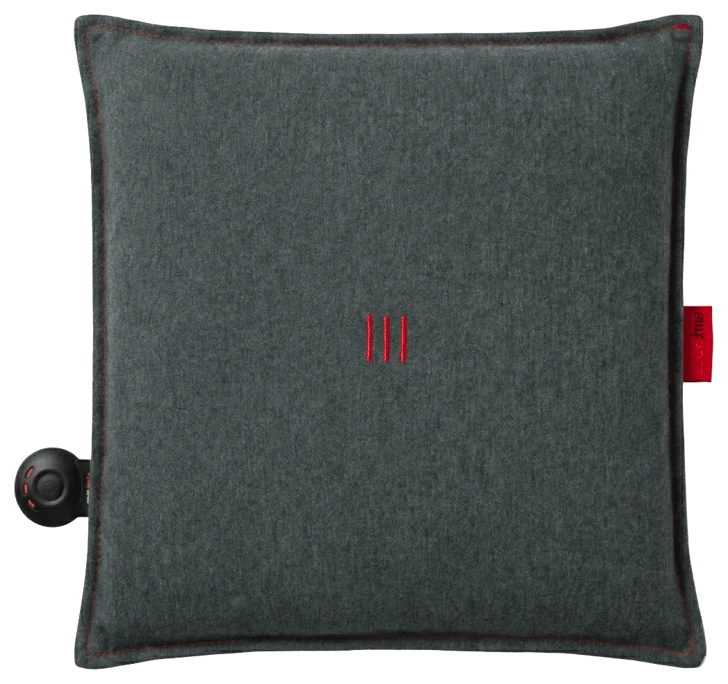 Heated cushion Heatme SMART 40×40 – Graphite Photo of Heated cushion Heatme SMART for outdoor heated terrace