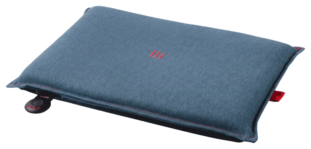 Heated cushion Heatme SMART 30×40 – Ocean blue Photo of Heated cushion Heatme SMART for outdoor heated terrace