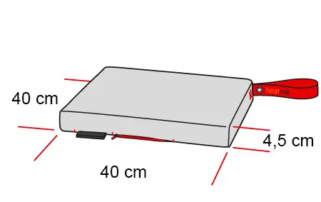 Heating cushion dimensions