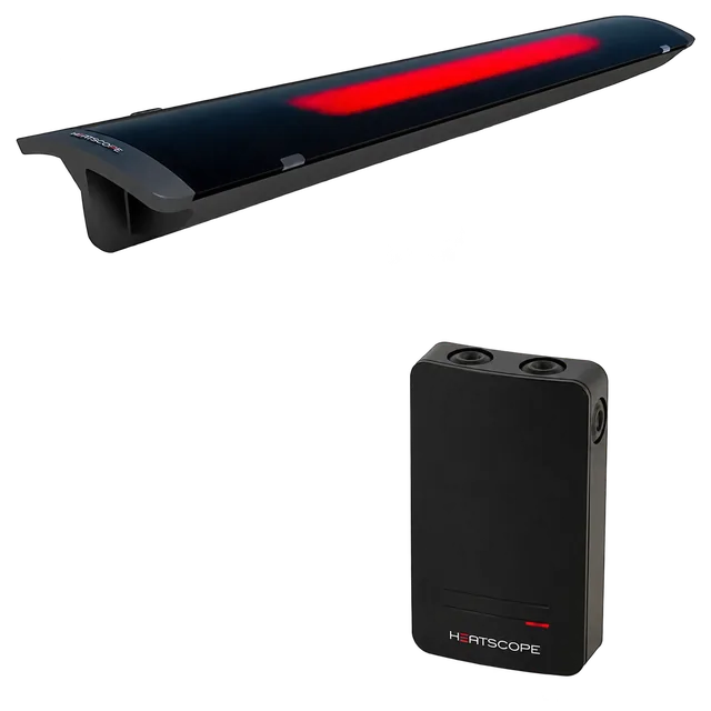 Heatscope® Pure All Black 3000 W + Somfy® — MHS-PE3000AB+MHS-SBOXSAB