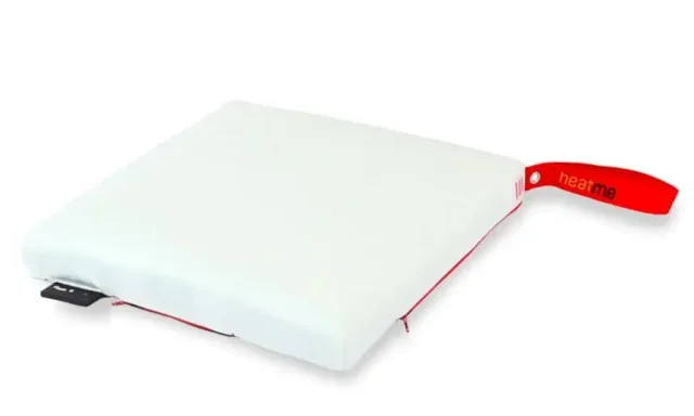 Cordless heated cushion heatme CLASSIC 40×40 – White — HTM-SS-00