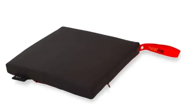 Cordless heated cushion heatme CLASSIC 40×40 – Dark grey — HTM-CL-930