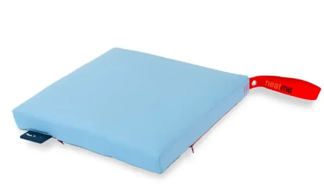 Cordless heated cushion heatme CLASSIC 40×40 – Light blue — HTM-CL-106