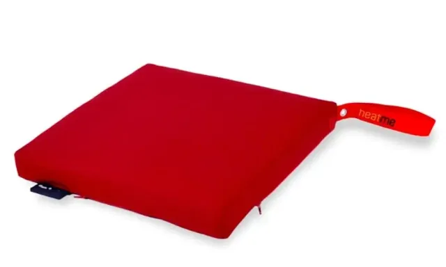 Cordless heated cushion heatme CLASSIC 40×40 – Red — HTM-CL-112
