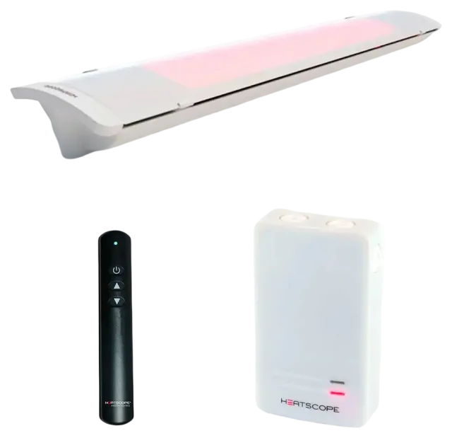 Heatscope® Pure White 3000 W + Smartbox Fernbedienung — MHS-PE3000WT+MHS-SBOXIWT